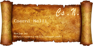 Cserni Nelli névjegykártya